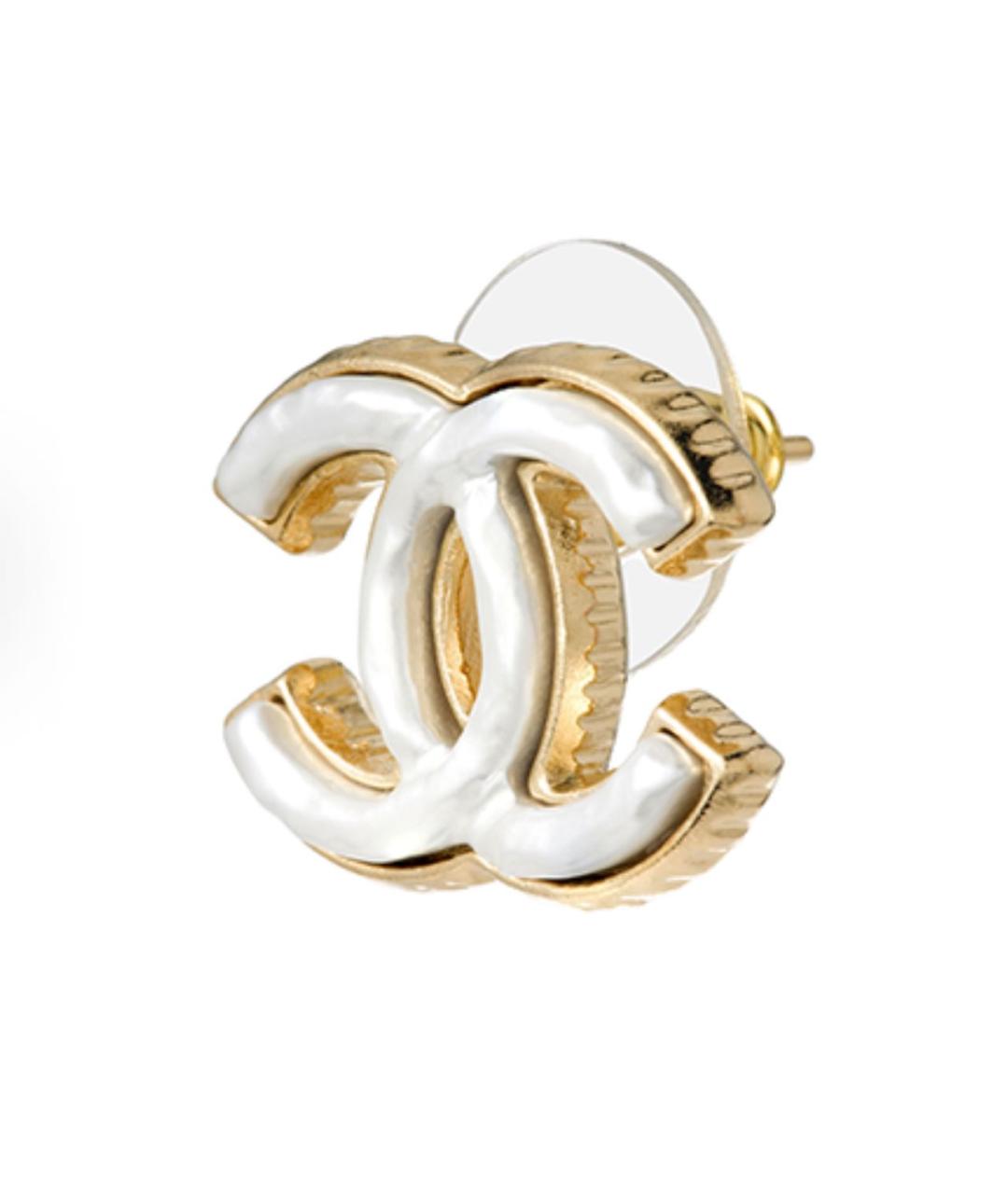 CHANEL Золотые серьги, фото 2