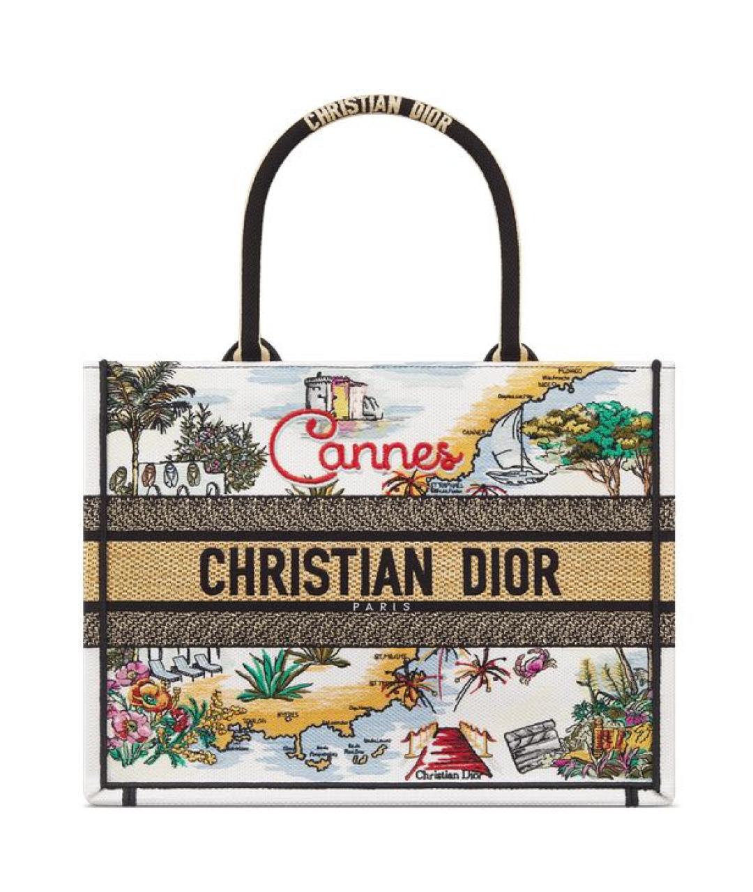 CHRISTIAN DIOR Мульти хлопковая сумка тоут, фото 1