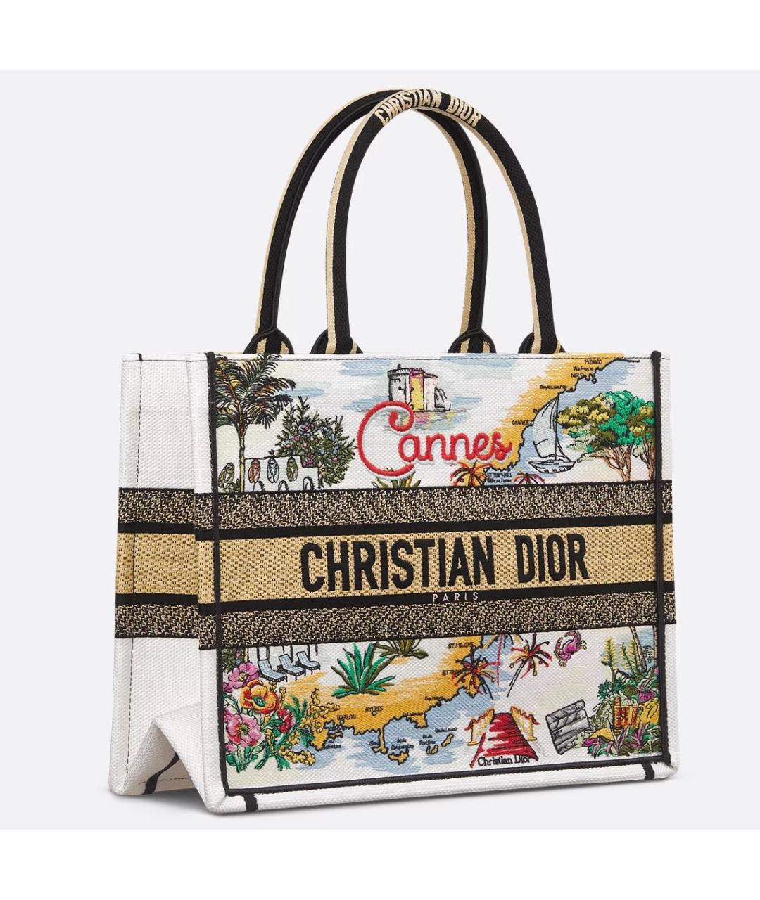 CHRISTIAN DIOR Мульти хлопковая сумка тоут, фото 3