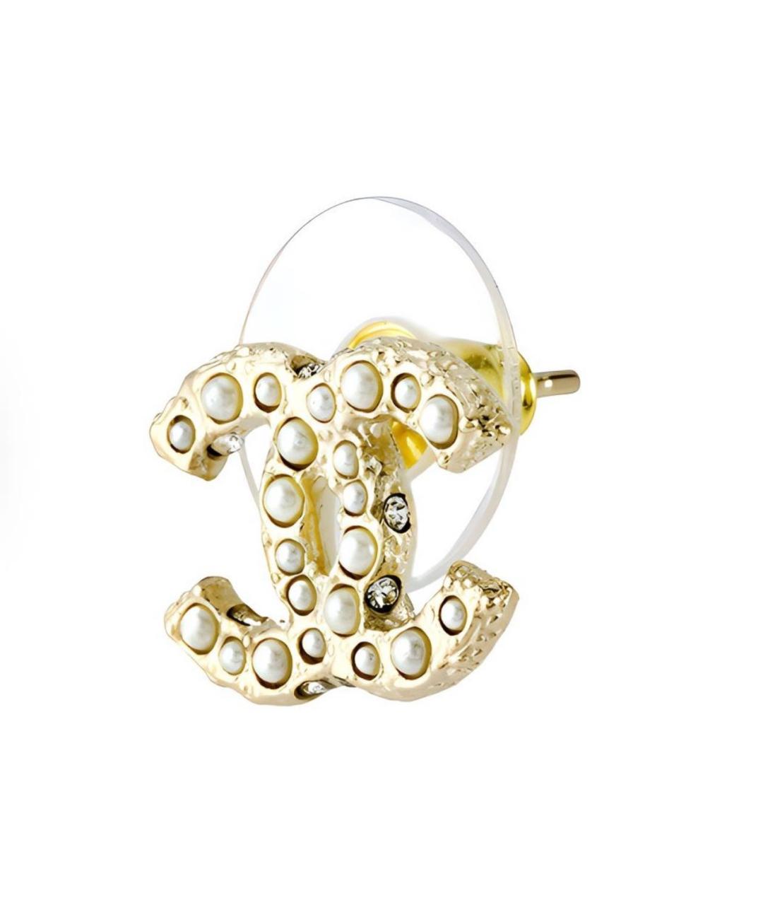CHANEL Золотые серьги, фото 2