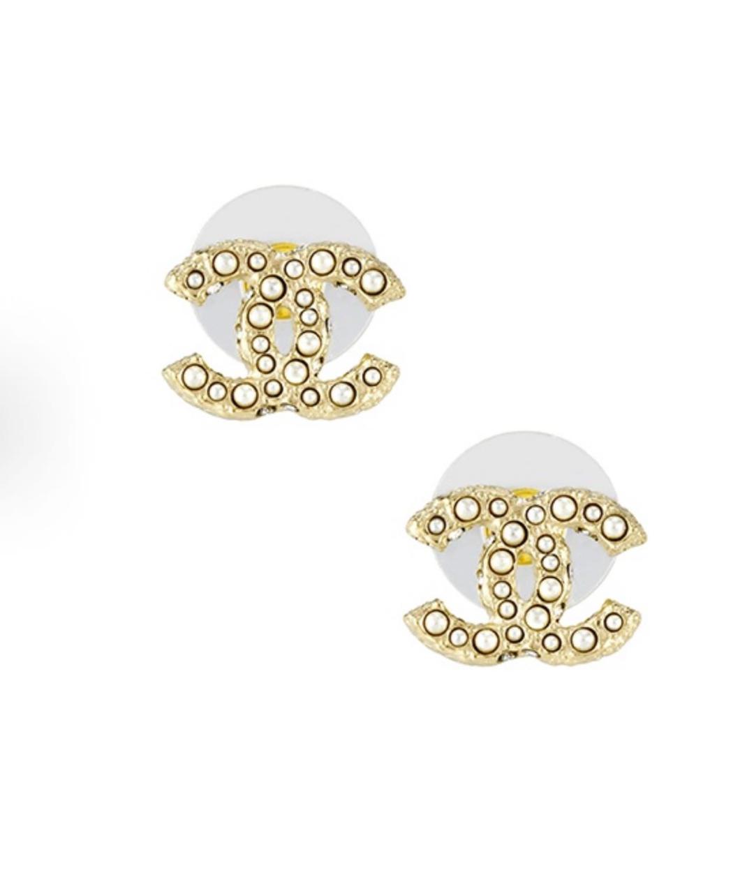 CHANEL Золотые серьги, фото 4
