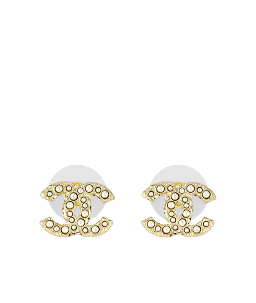 CHANEL Золотые серьги, фото 1