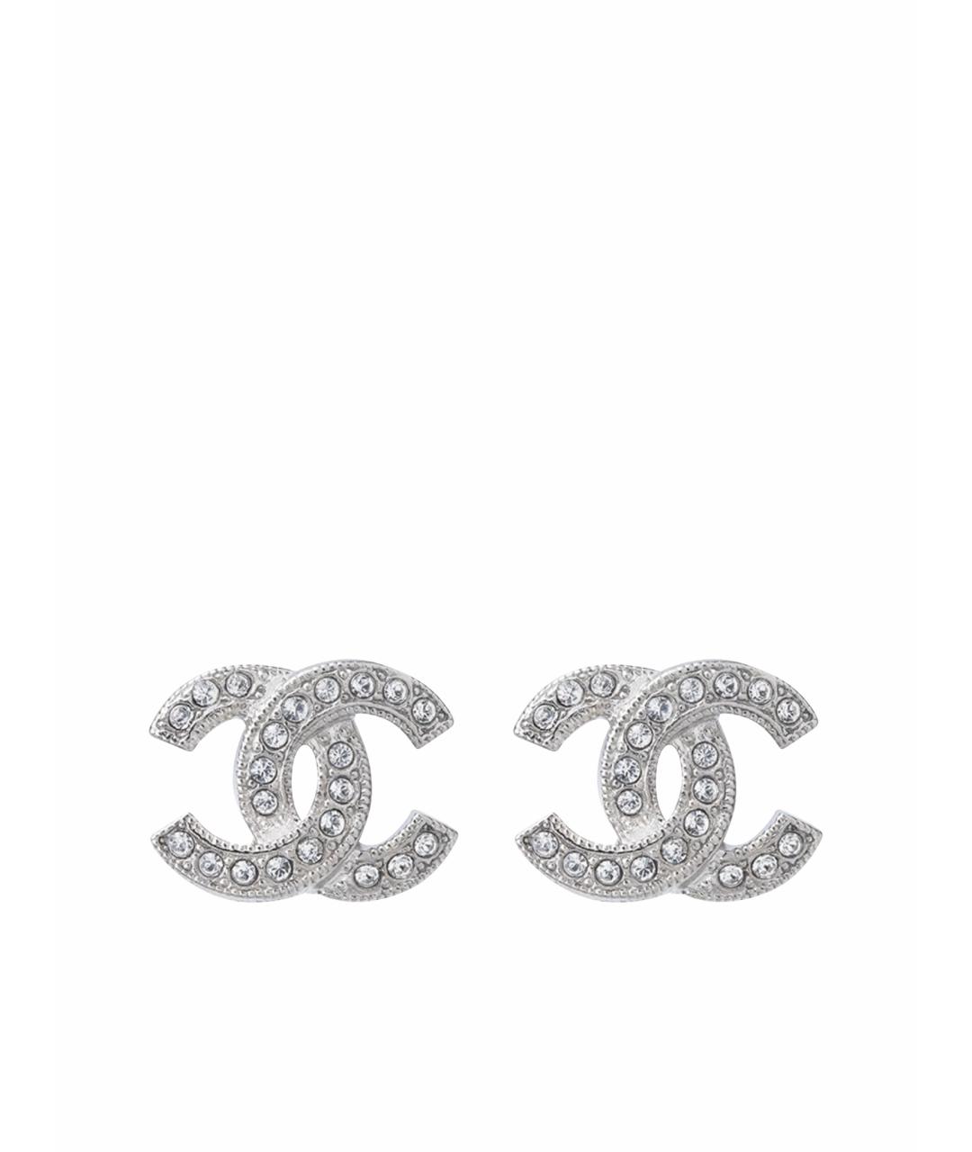 CHANEL Серебряные серьги, фото 1