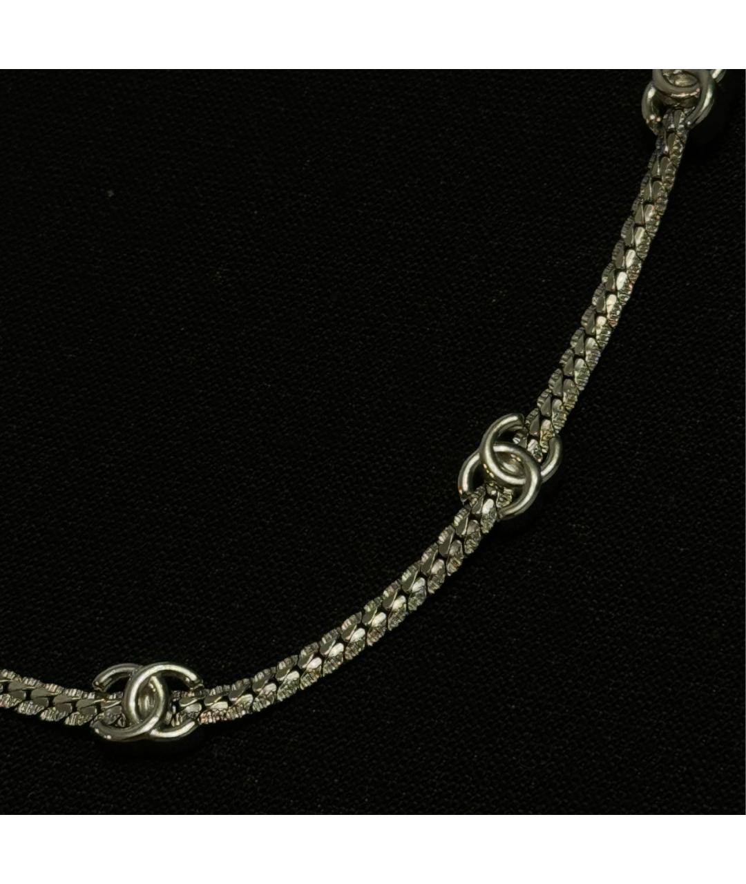 CHANEL Серебряное латунное колье, фото 4