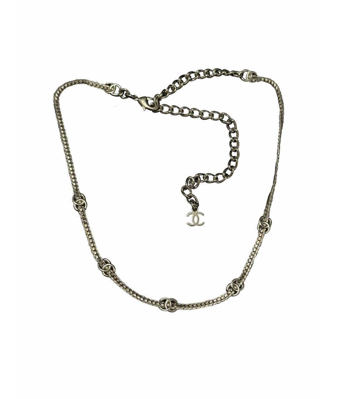 CHANEL Серебряное латунное колье, фото 1