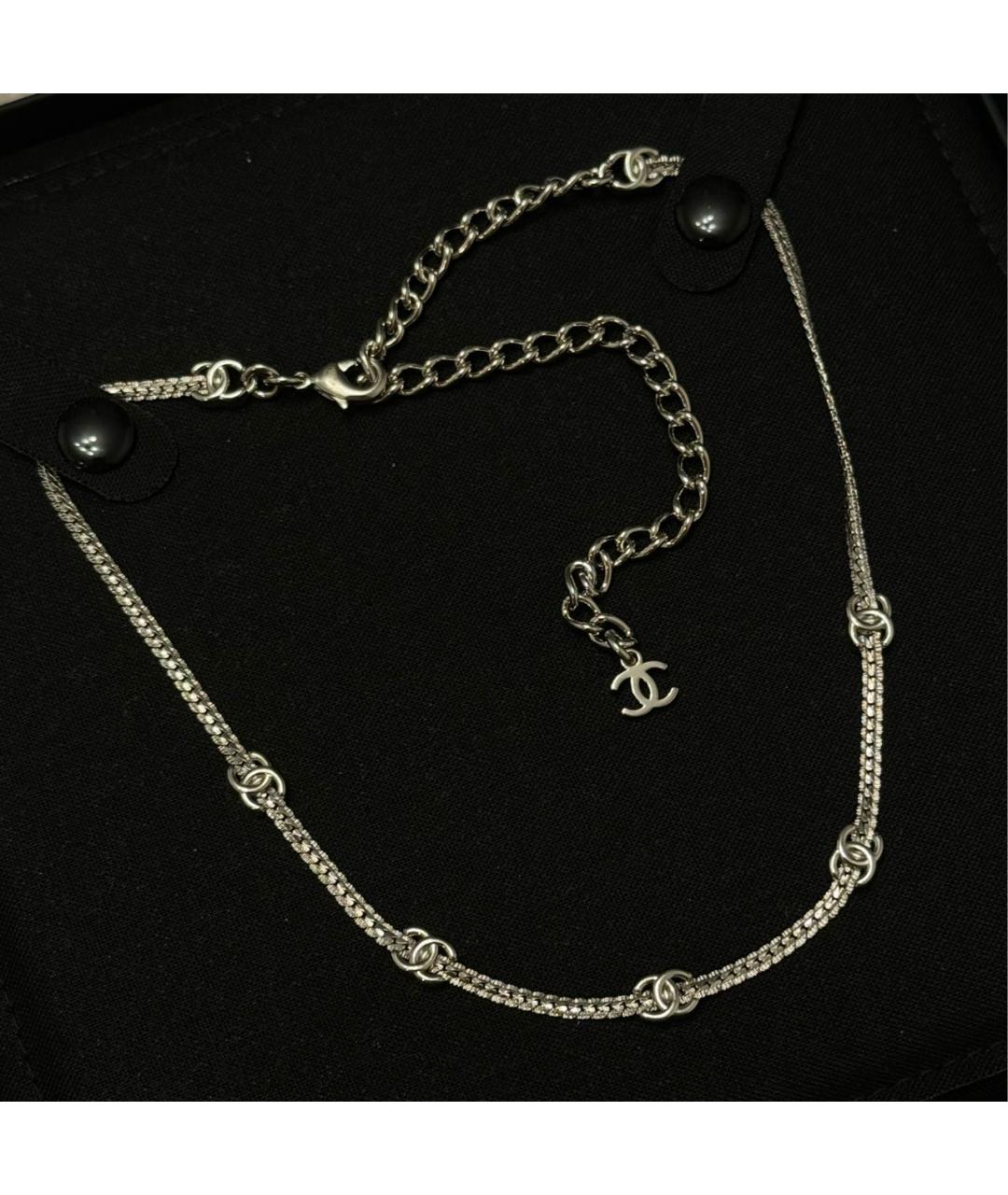 CHANEL Серебряное латунное колье, фото 7