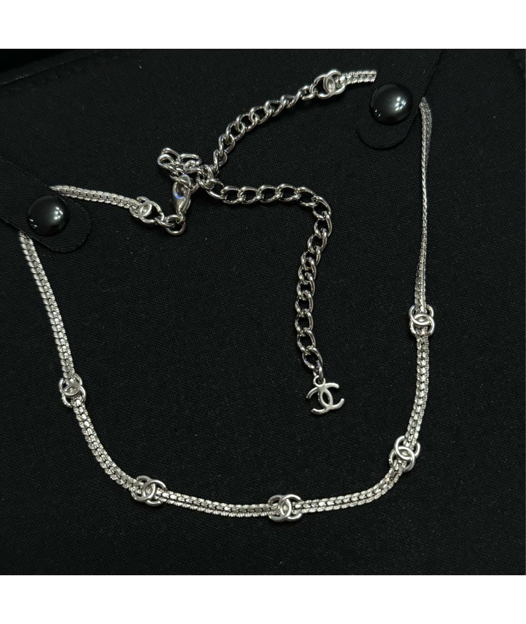 CHANEL Серебряное латунное колье, фото 6
