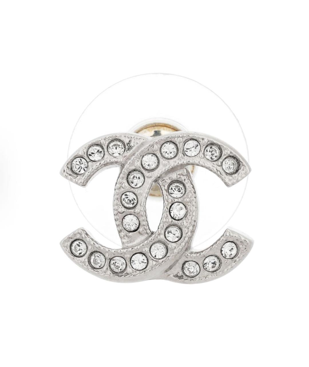 CHANEL Серебряные серьги, фото 1