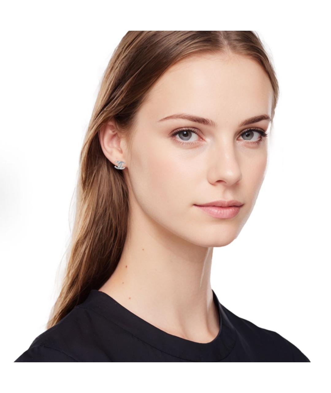 CHANEL Серебряные серьги, фото 4