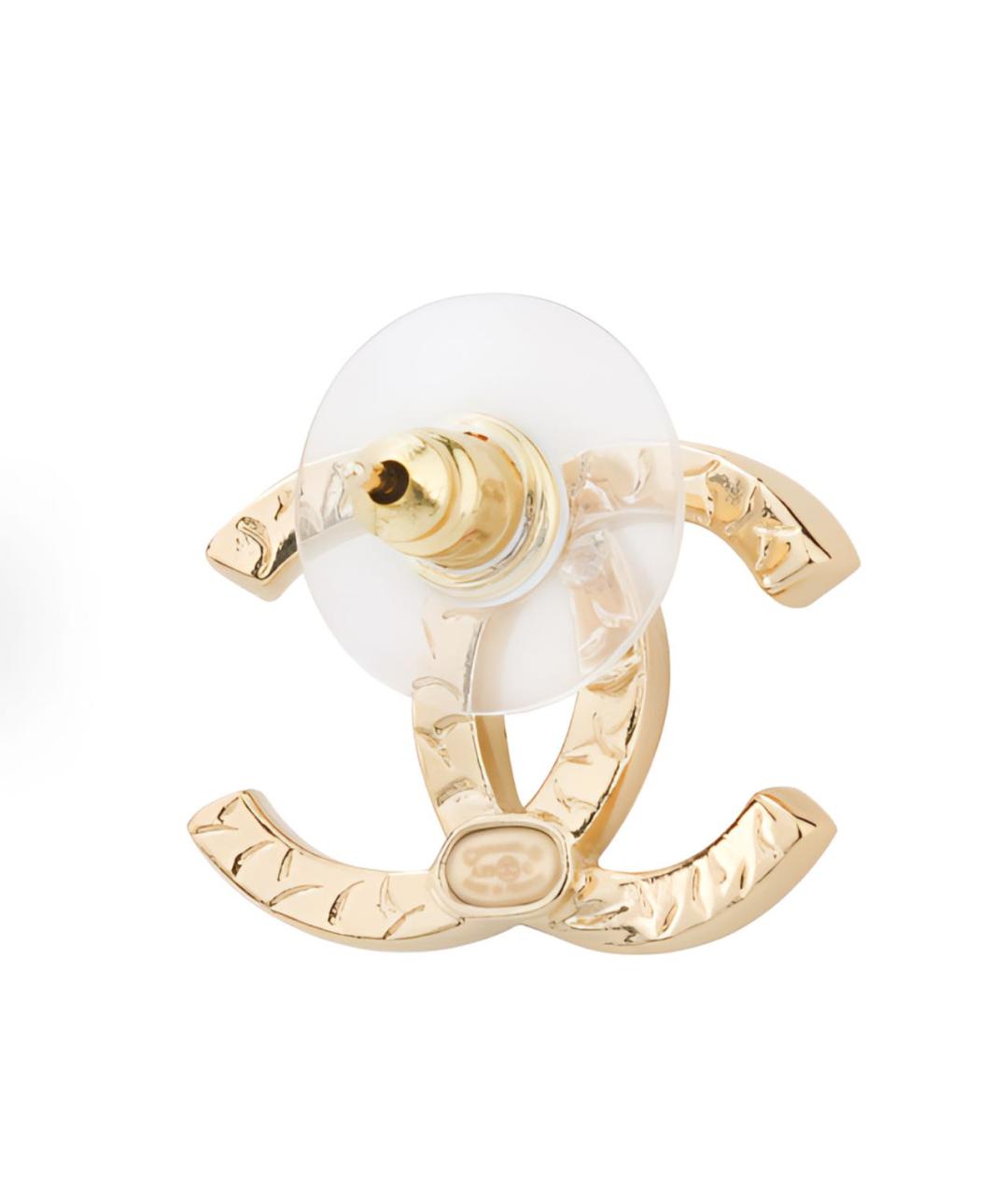 CHANEL Золотые серьги, фото 3