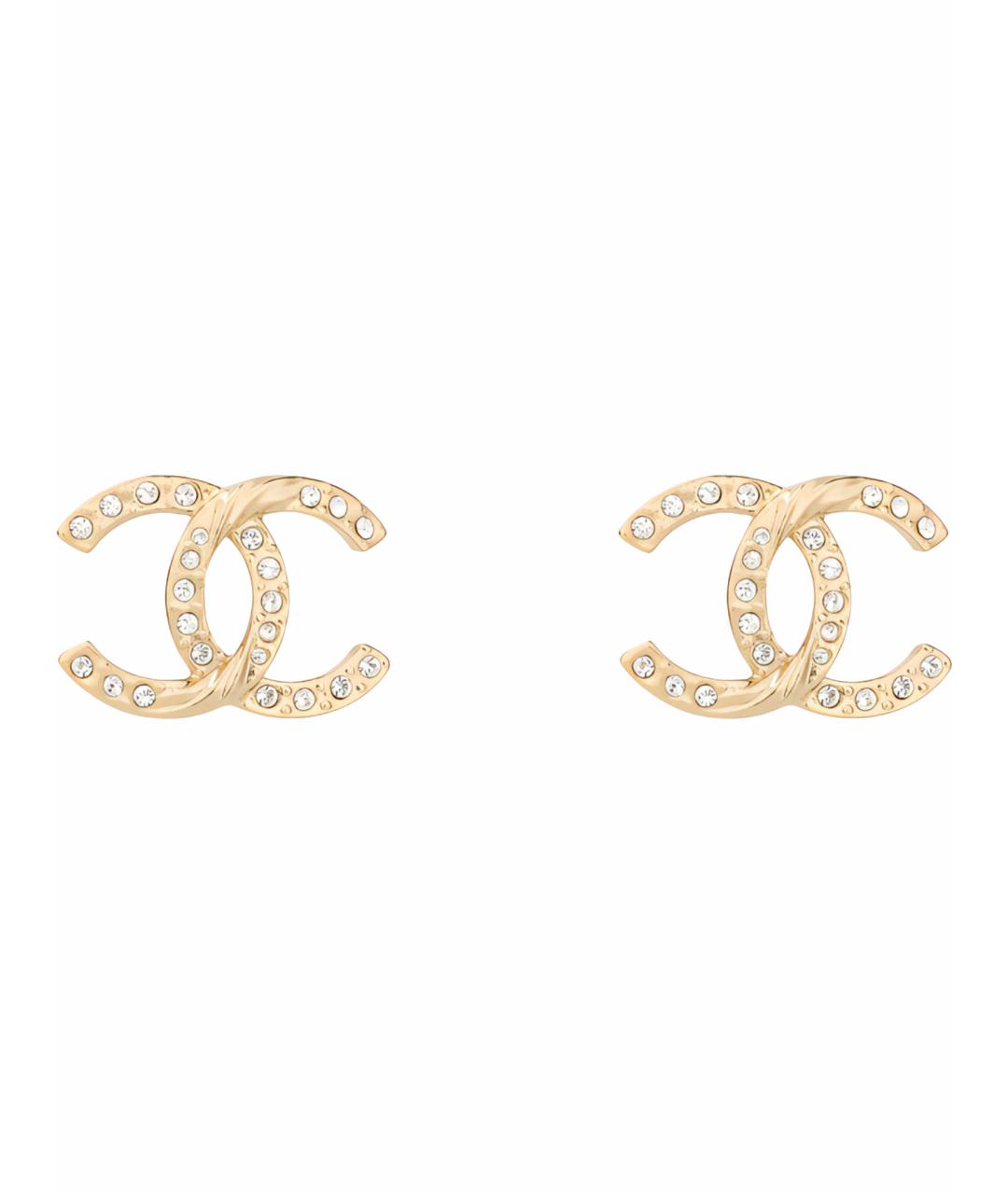 CHANEL Золотые серьги, фото 1
