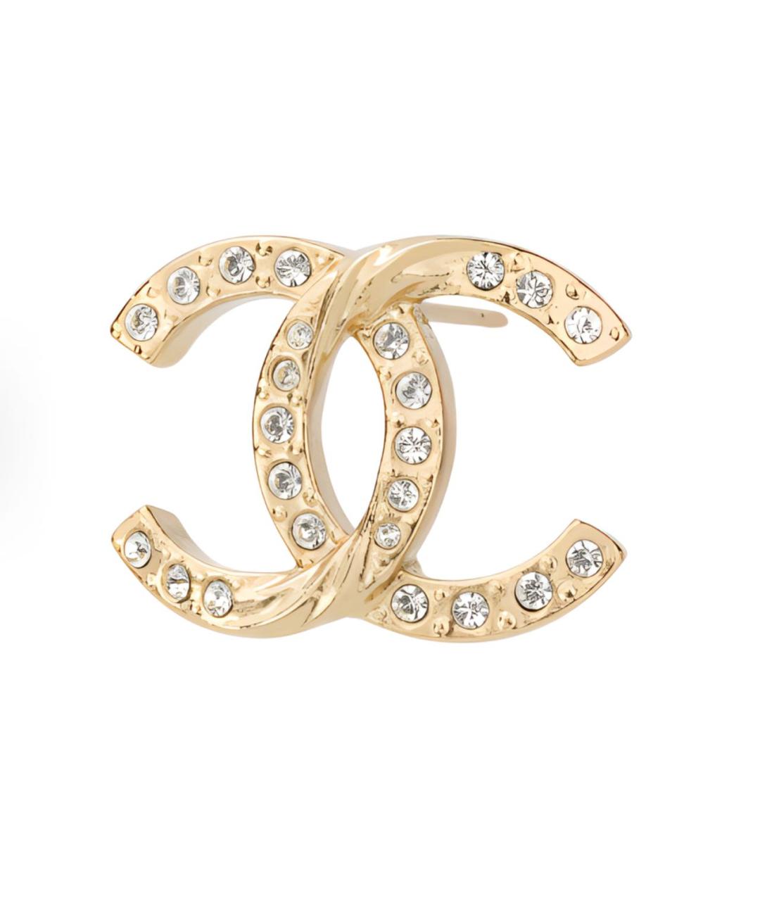 CHANEL Золотые серьги, фото 2