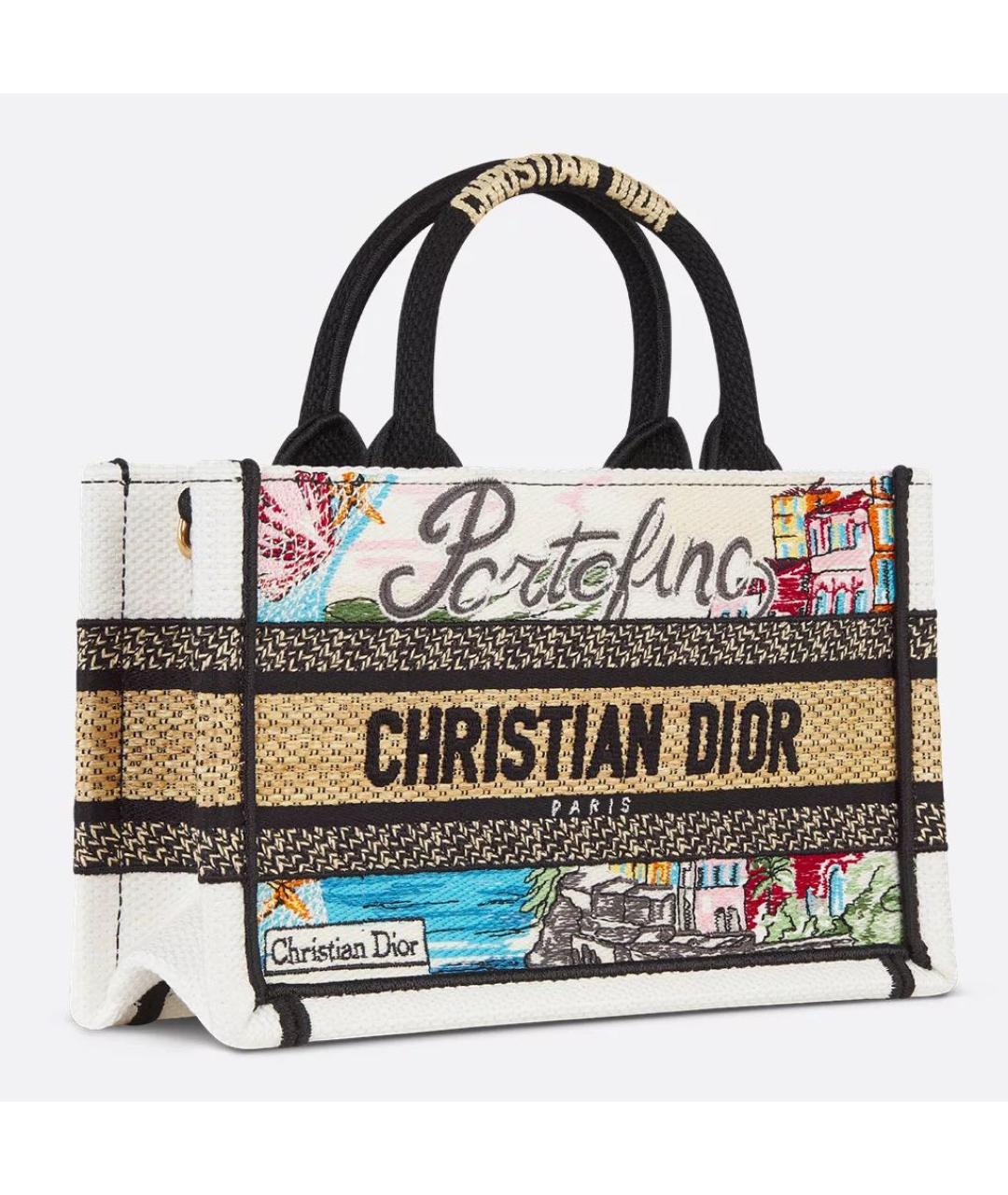 CHRISTIAN DIOR Мульти хлопковая сумка тоут, фото 2