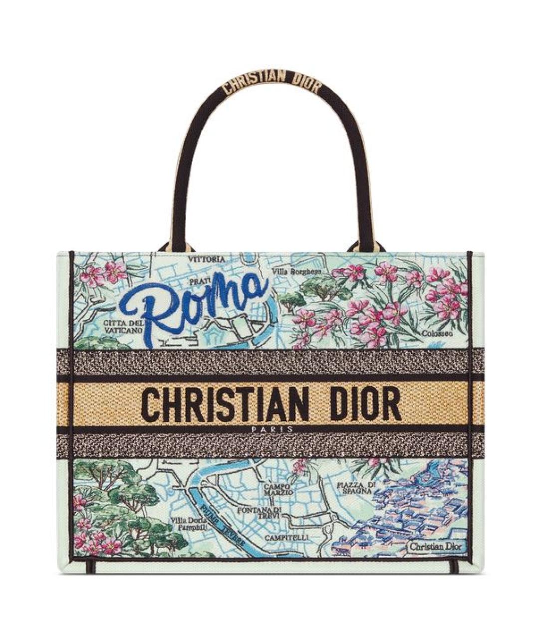 CHRISTIAN DIOR Мульти хлопковая сумка тоут, фото 1