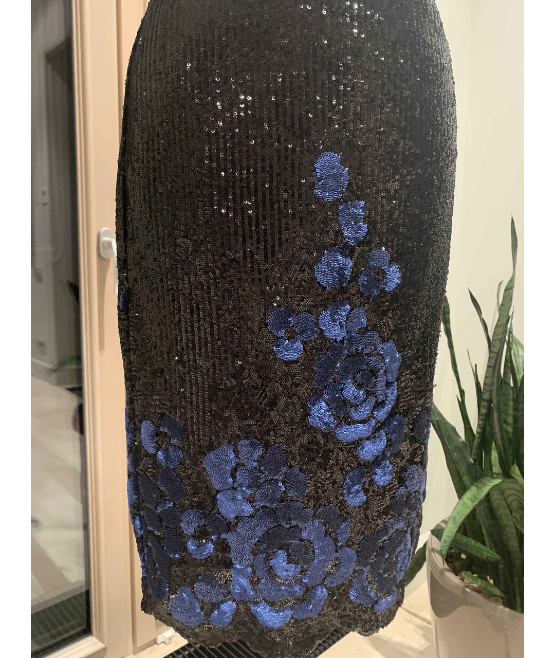 BADGLEY MISCHKA Темно-синее полиэстеровое коктейльное платье, фото 4