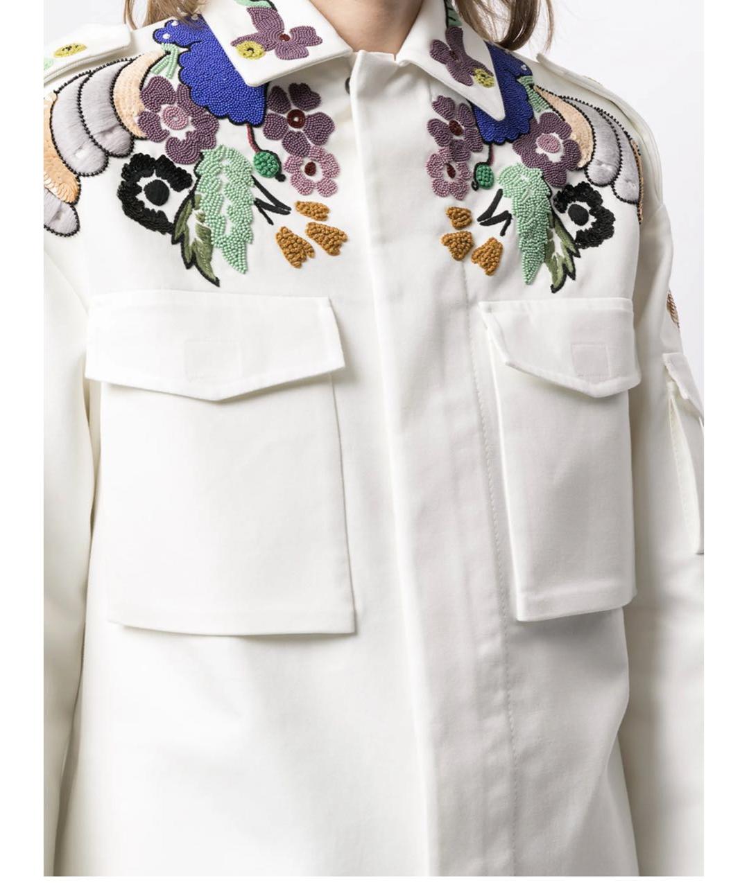 VALENTINO Белая хлопковая куртка, фото 3