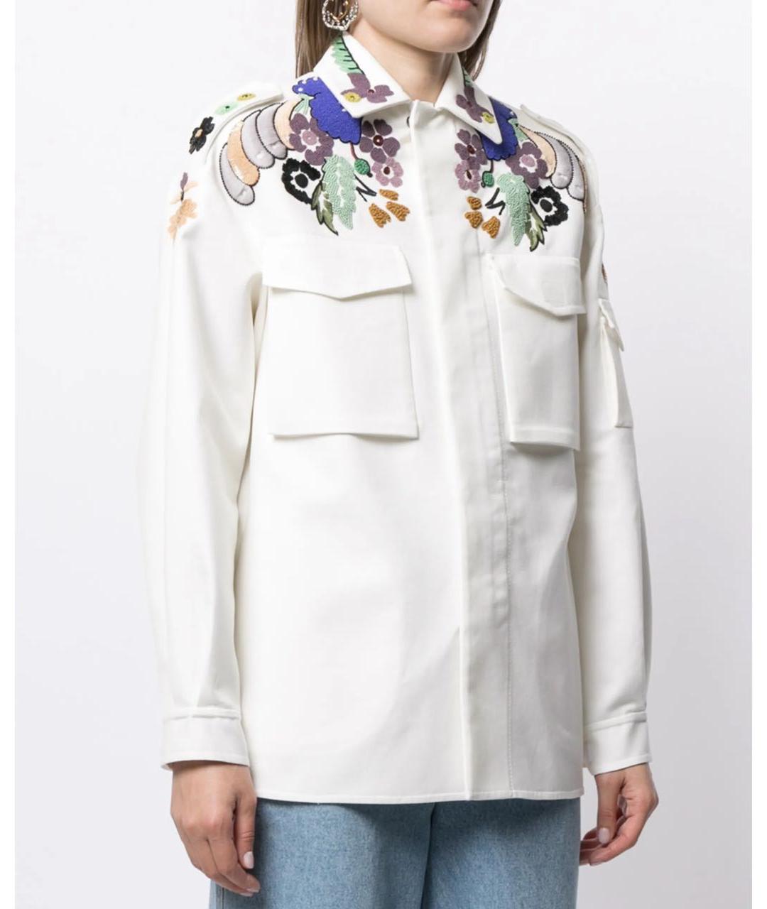 VALENTINO Белая хлопковая куртка, фото 4