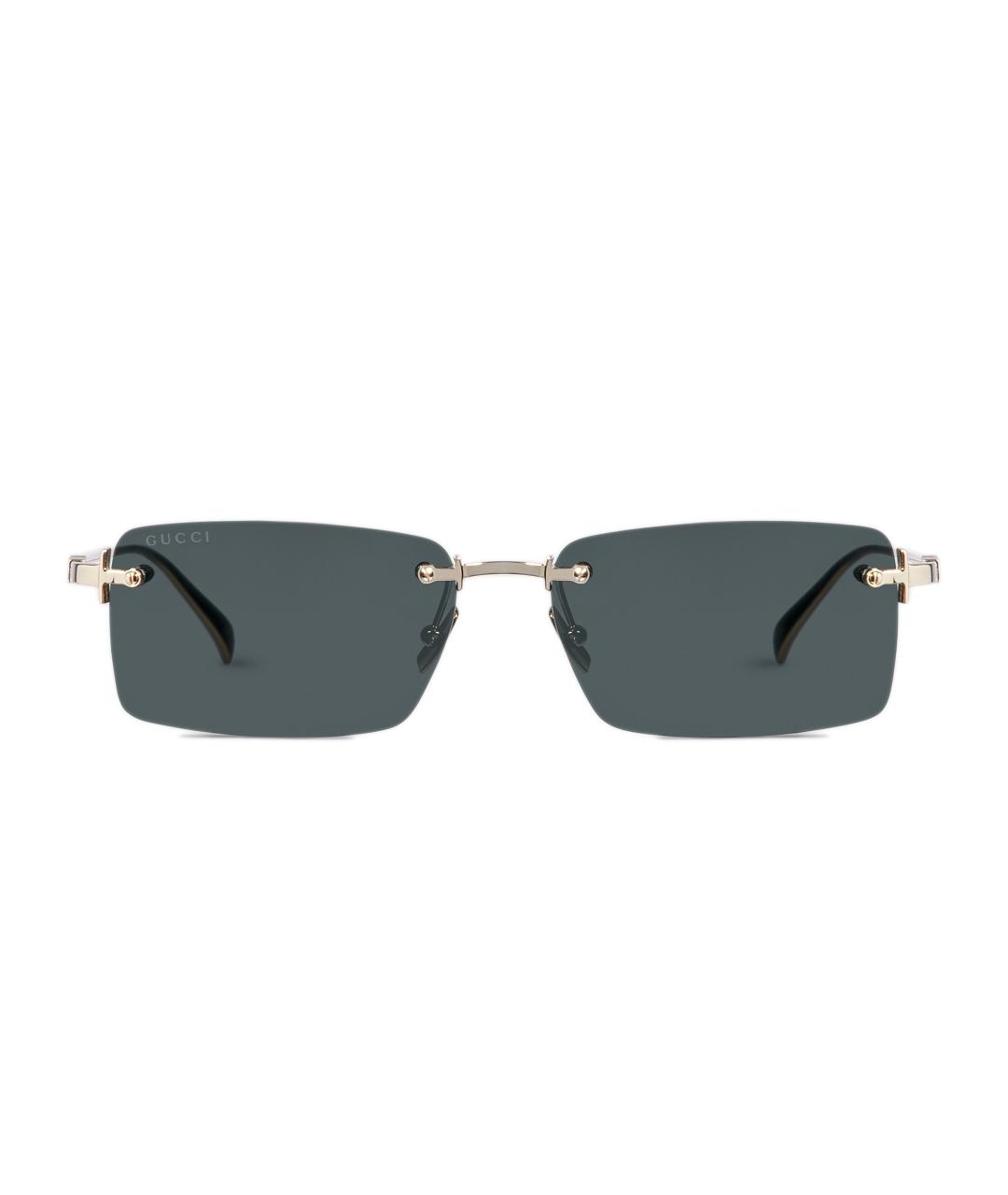 GUCCI Золотые солнцезащитные очки, фото 1