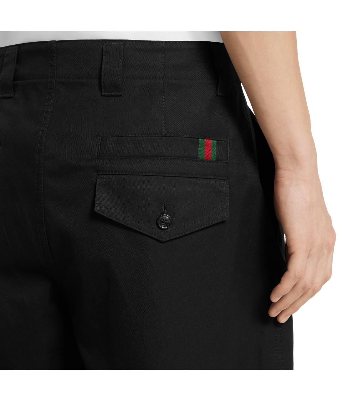 GUCCI Черные прямые брюки, фото 3