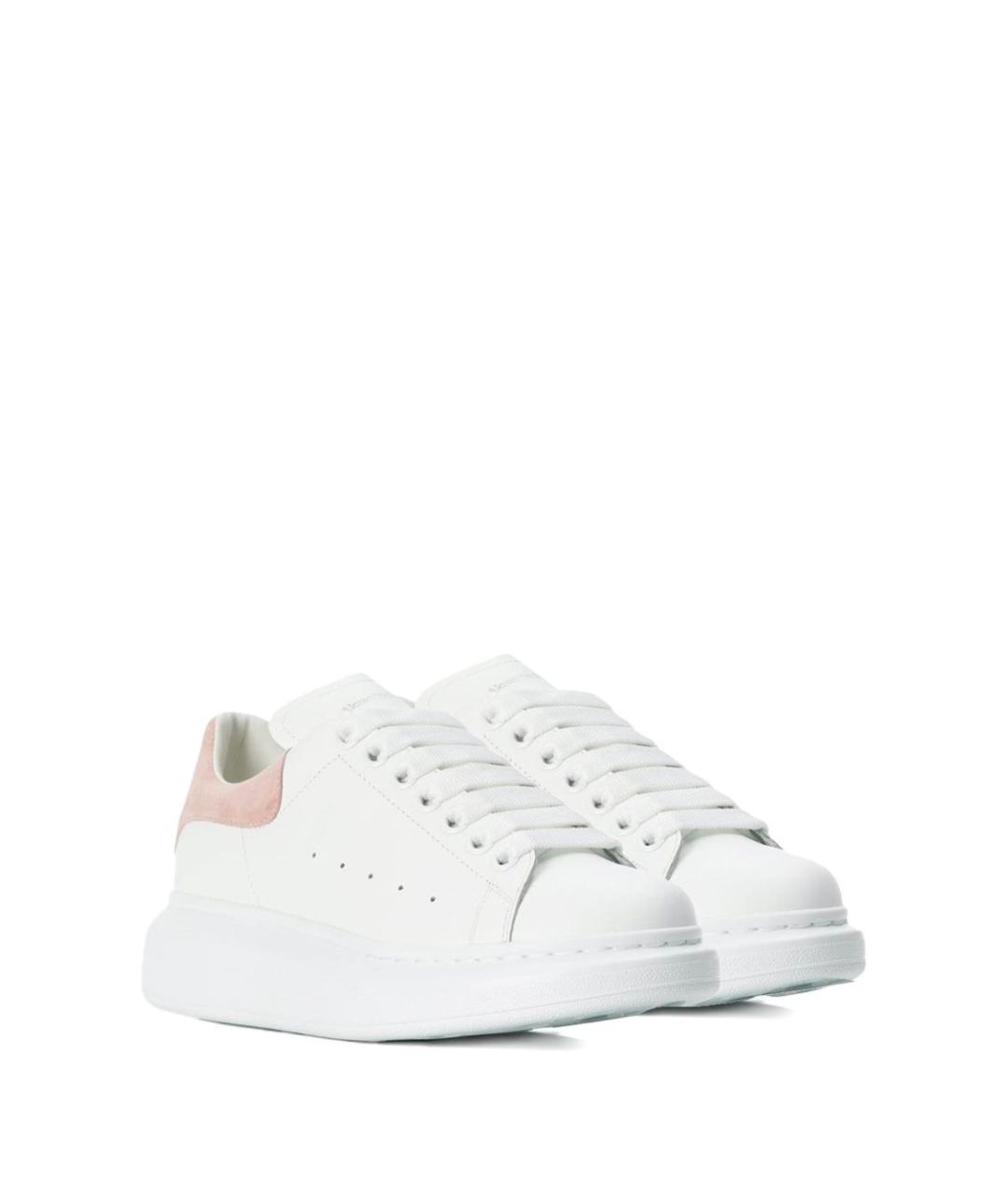 ALEXANDER MCQUEEN Белые кожаные кеды, фото 2