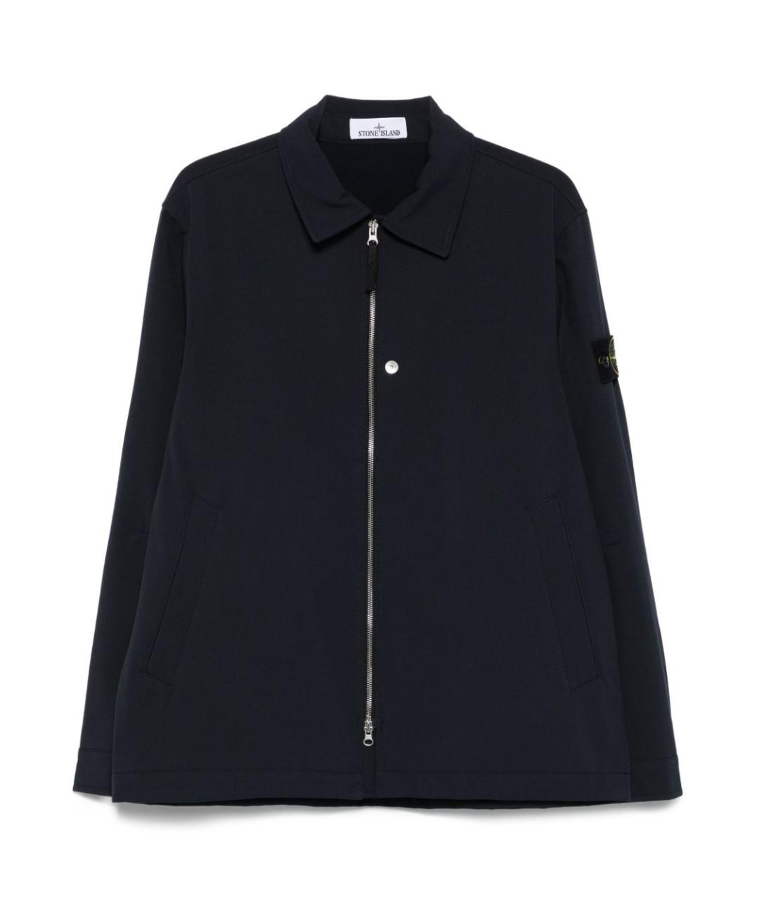 STONE ISLAND Синяя полиамидовая куртка, фото 1