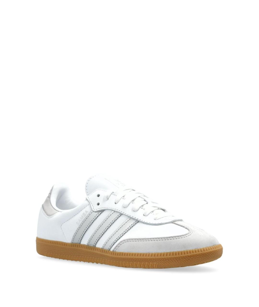 ADIDAS Белые кожаные кеды, фото 2