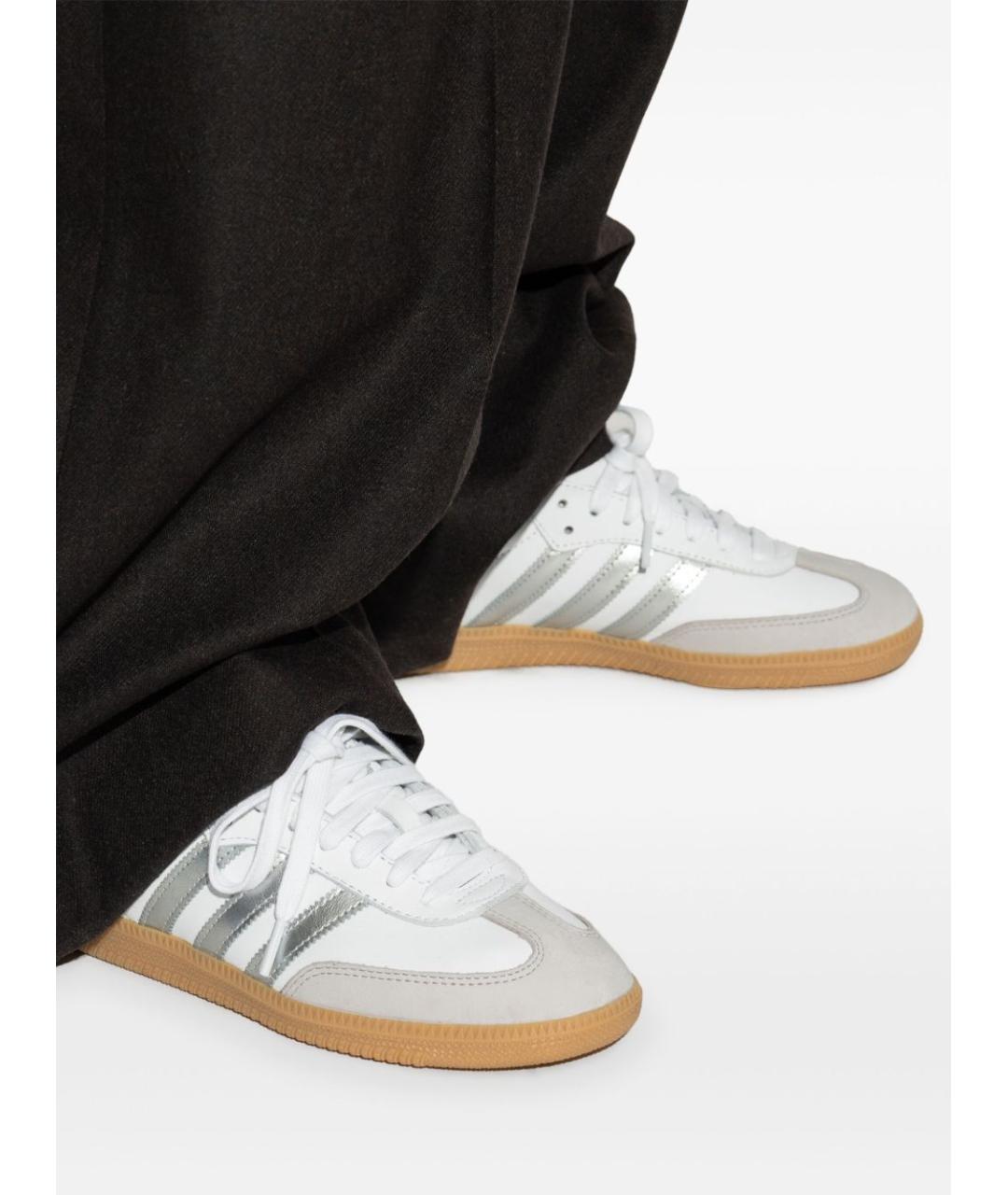 ADIDAS Белые кожаные кеды, фото 6
