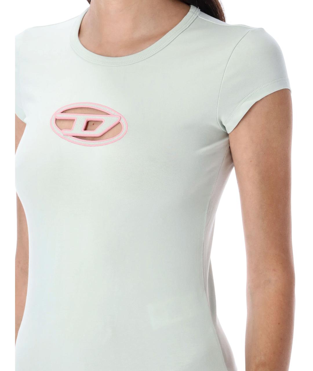 DIESEL Серая хлопковая футболка, фото 4