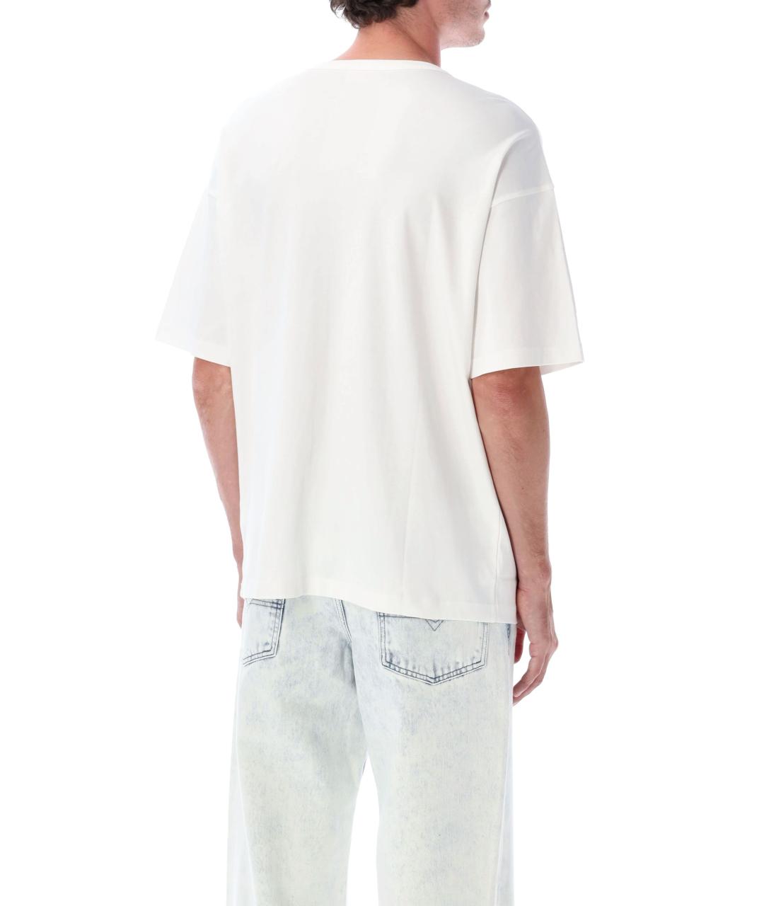 DIESEL Белая хлопковая футболка, фото 2