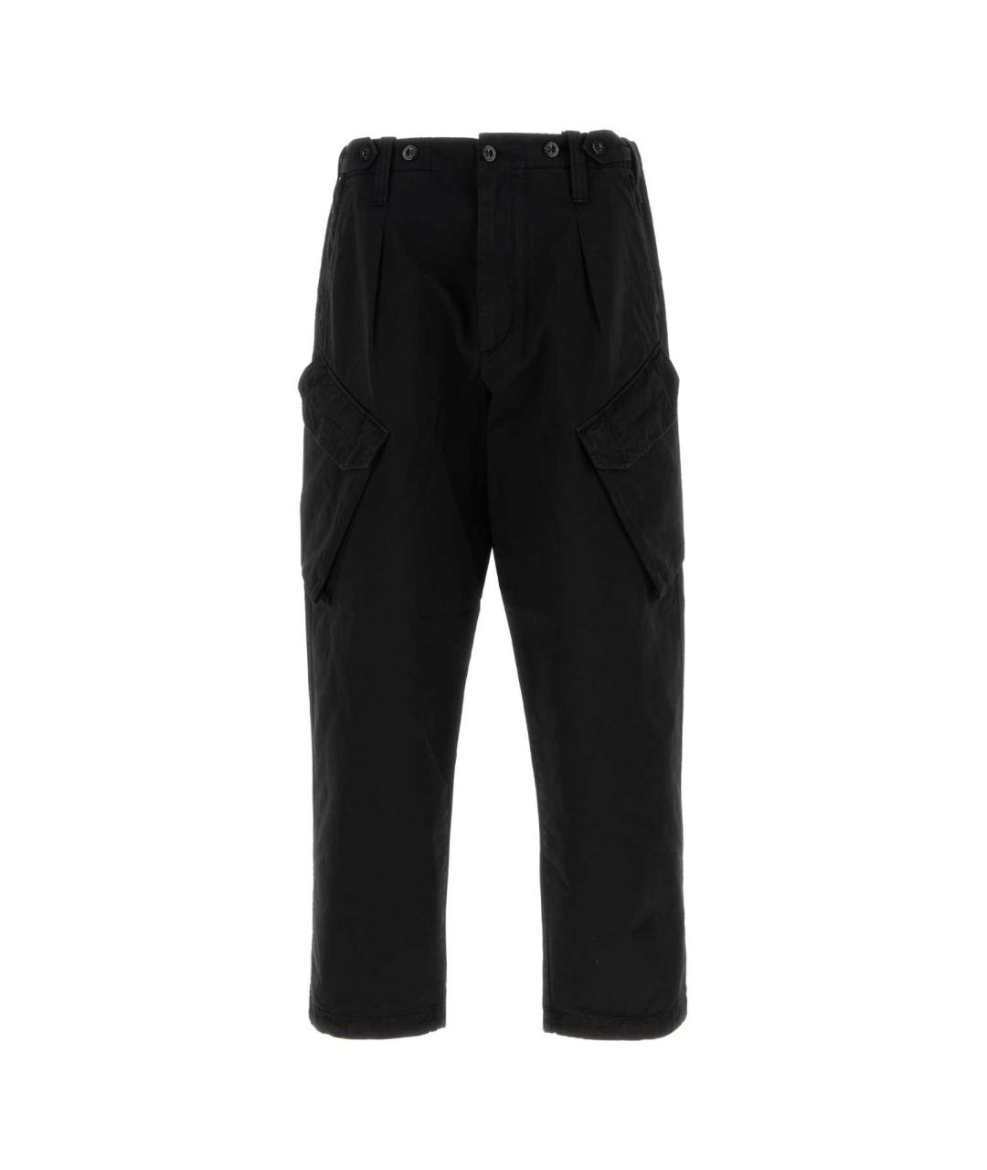 CP COMPANY Черные хлопковые повседневные брюки, фото 1
