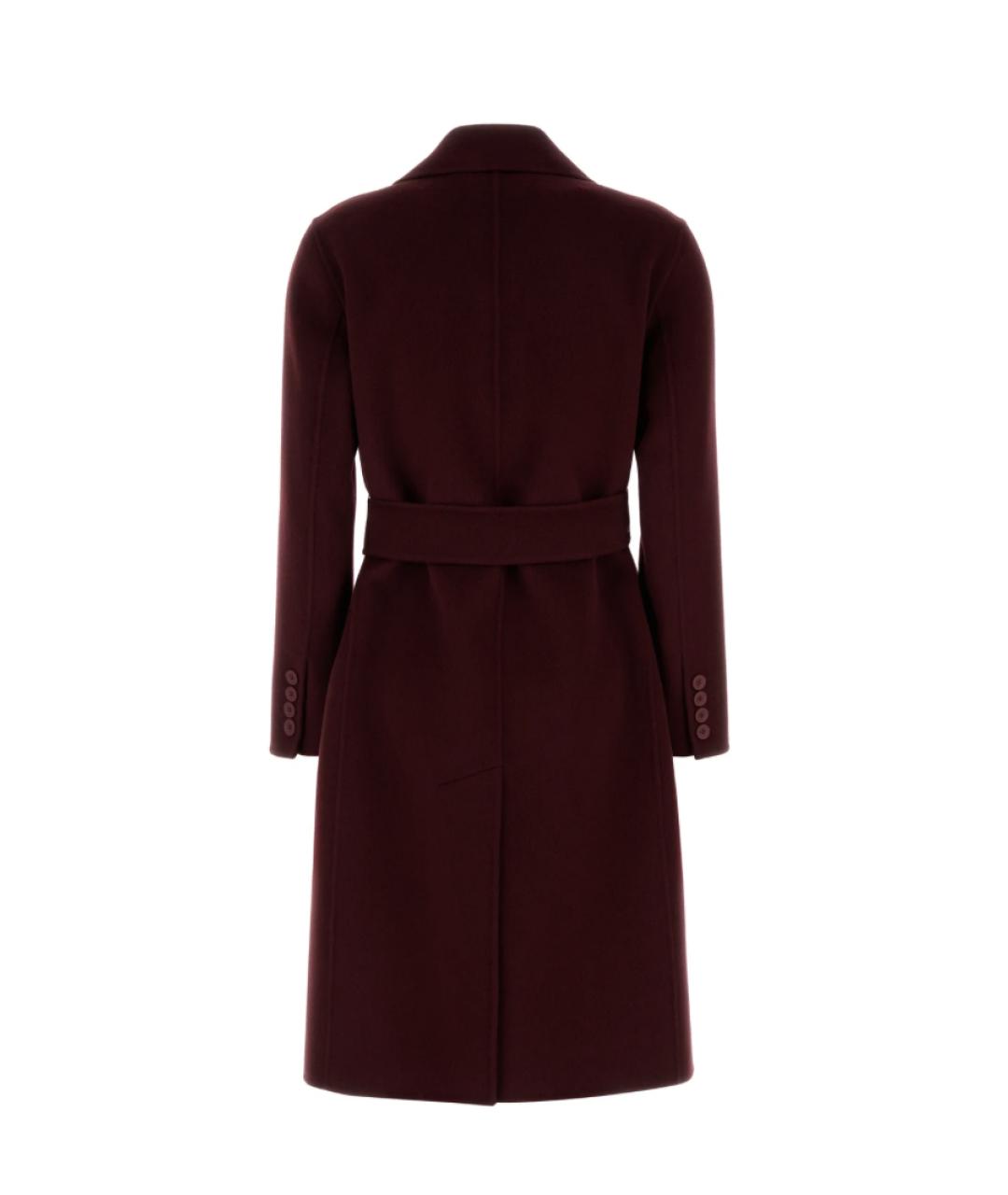 MAX MARA STUDIO Бордовое кашемировое пальто, фото 2