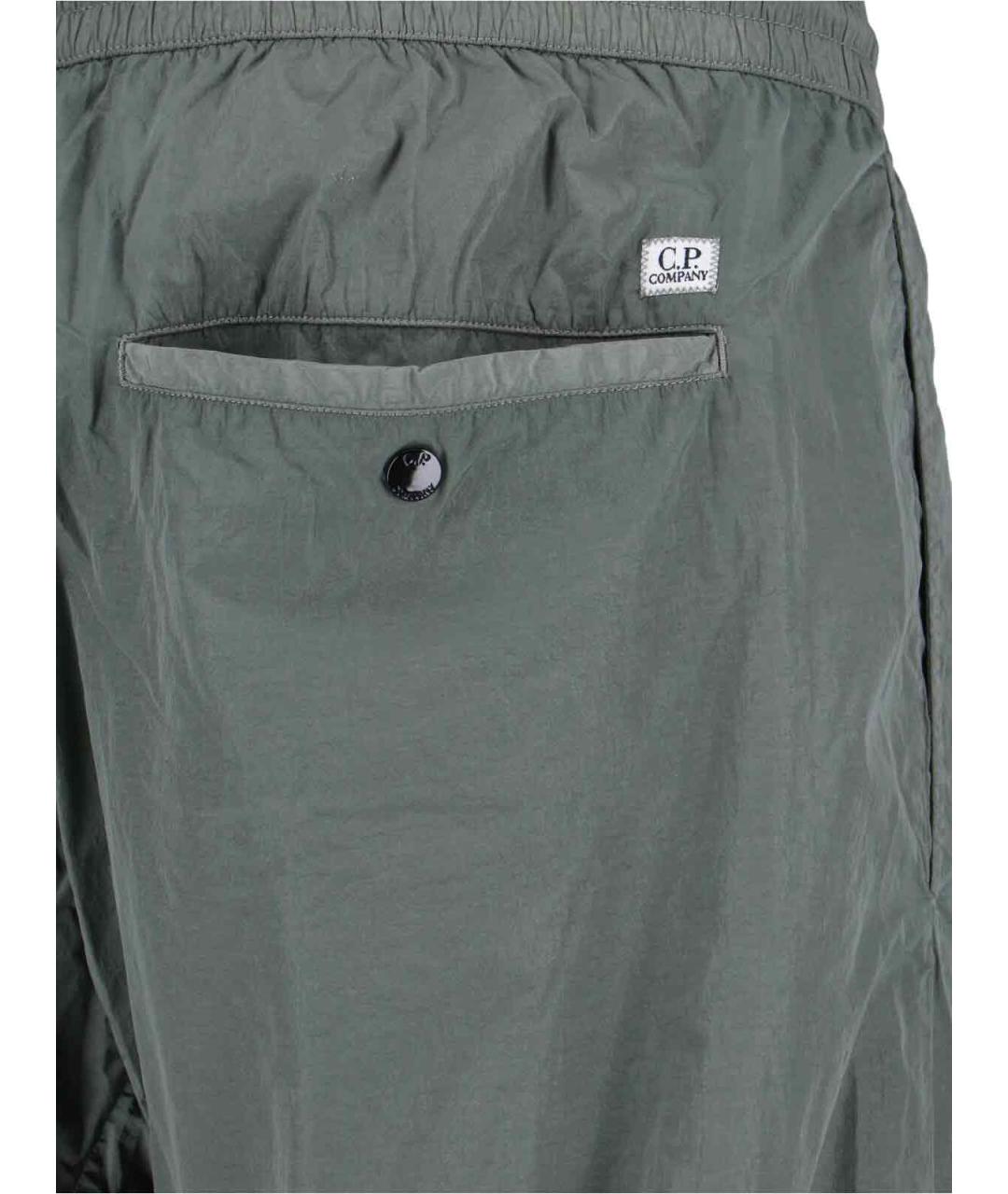 CP COMPANY Серые полиамидовые повседневные брюки, фото 5