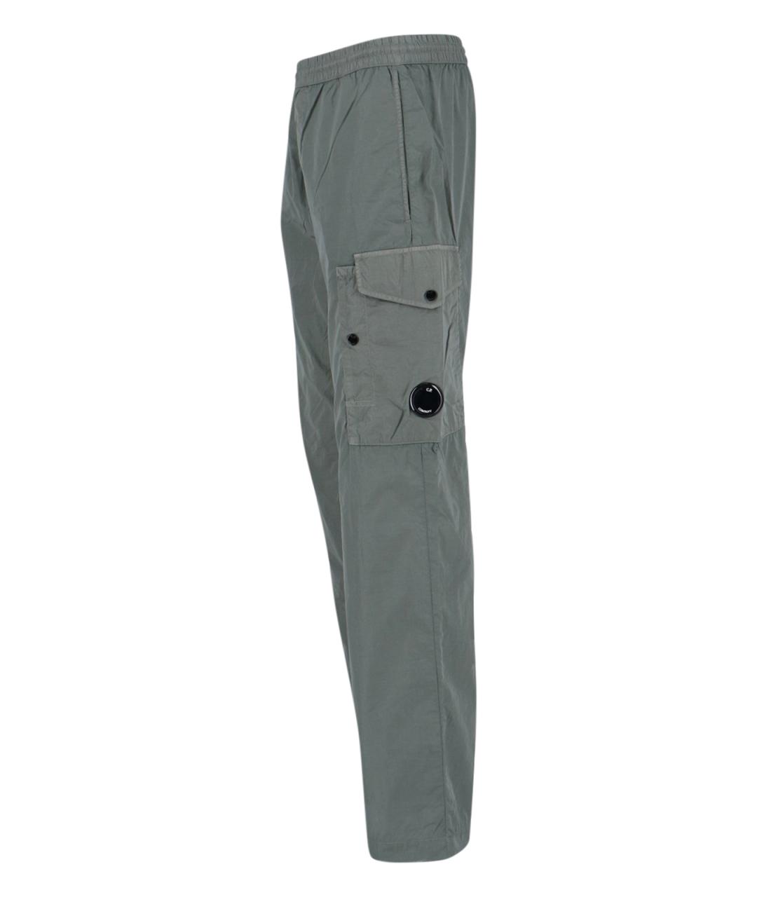 CP COMPANY Серые полиамидовые повседневные брюки, фото 3