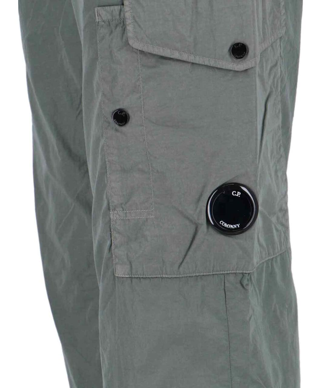 CP COMPANY Серые полиамидовые повседневные брюки, фото 4
