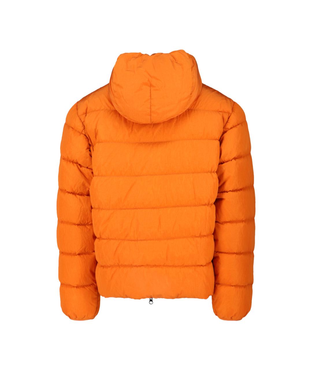 CP COMPANY Оранжевый полиамидовый пуховик, фото 2