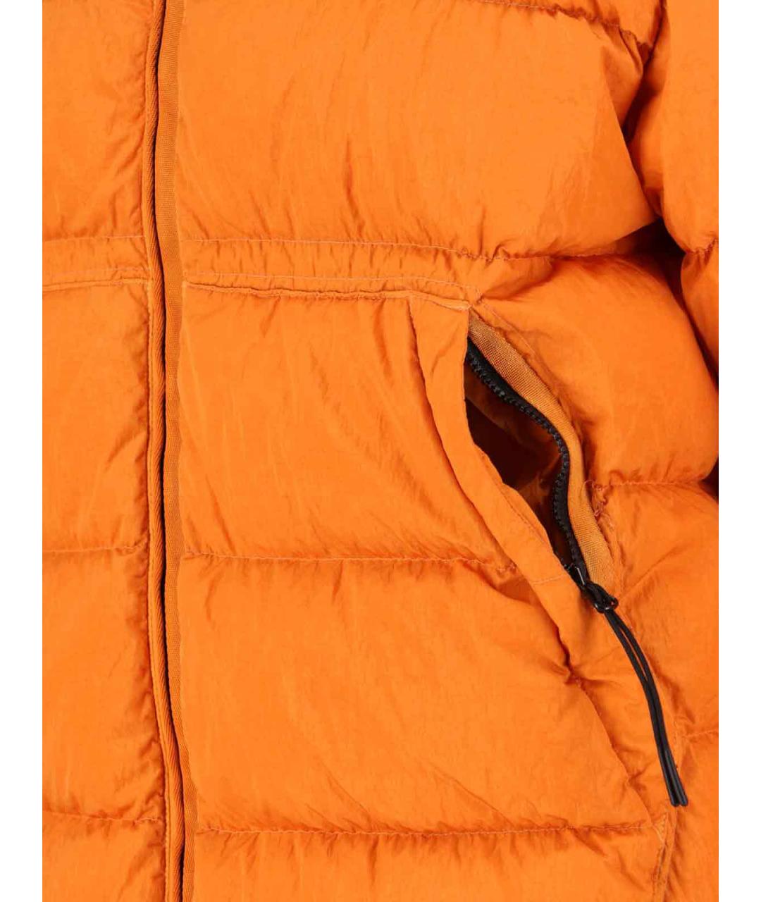 CP COMPANY Оранжевый полиамидовый пуховик, фото 4