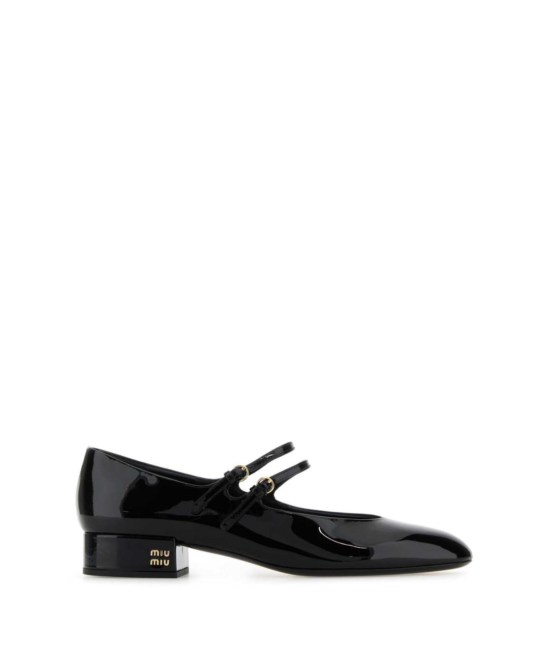 MIU MIU Черные кожаные туфли, фото 1