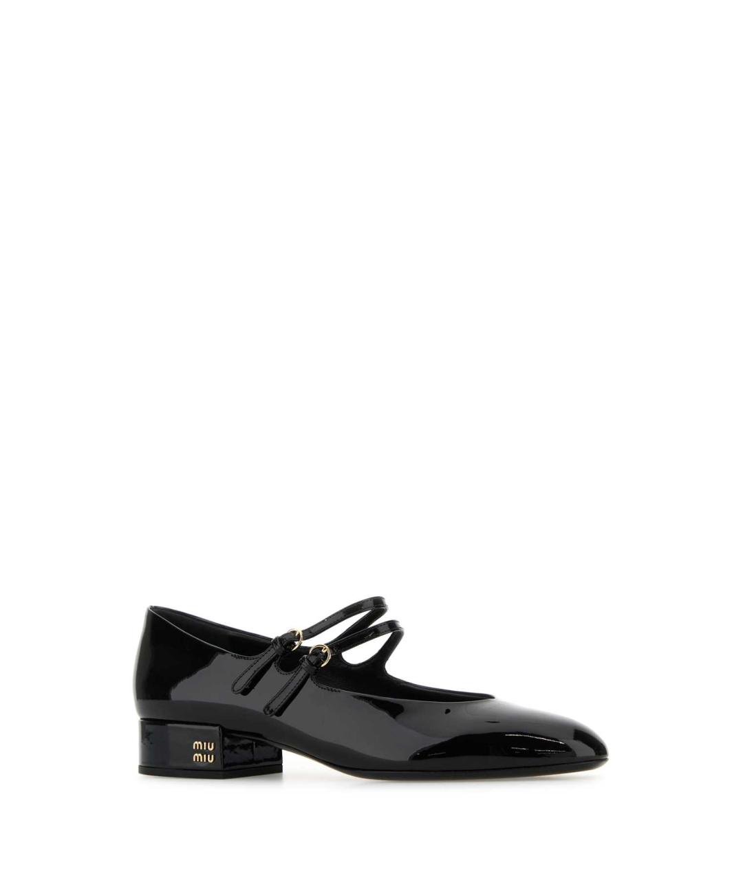 MIU MIU Черные кожаные туфли, фото 2