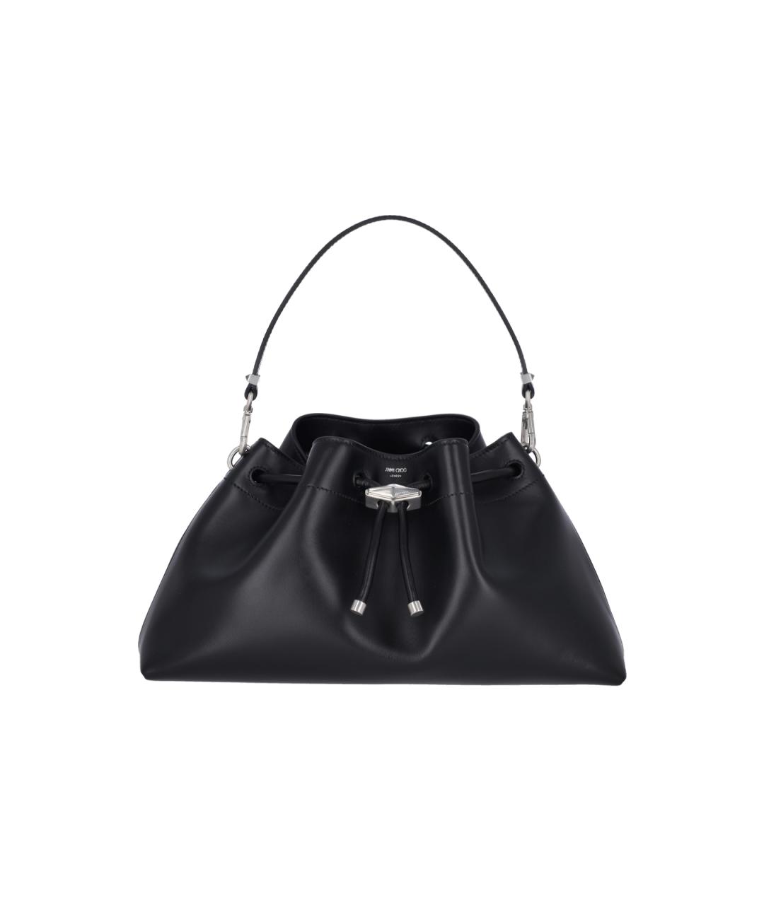 JIMMY CHOO Черная кожаная сумка тоут, фото 1