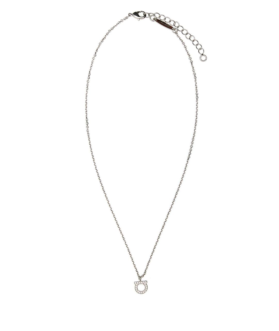 FERRAGAMO Серебряная металлическая цепочка, фото 1
