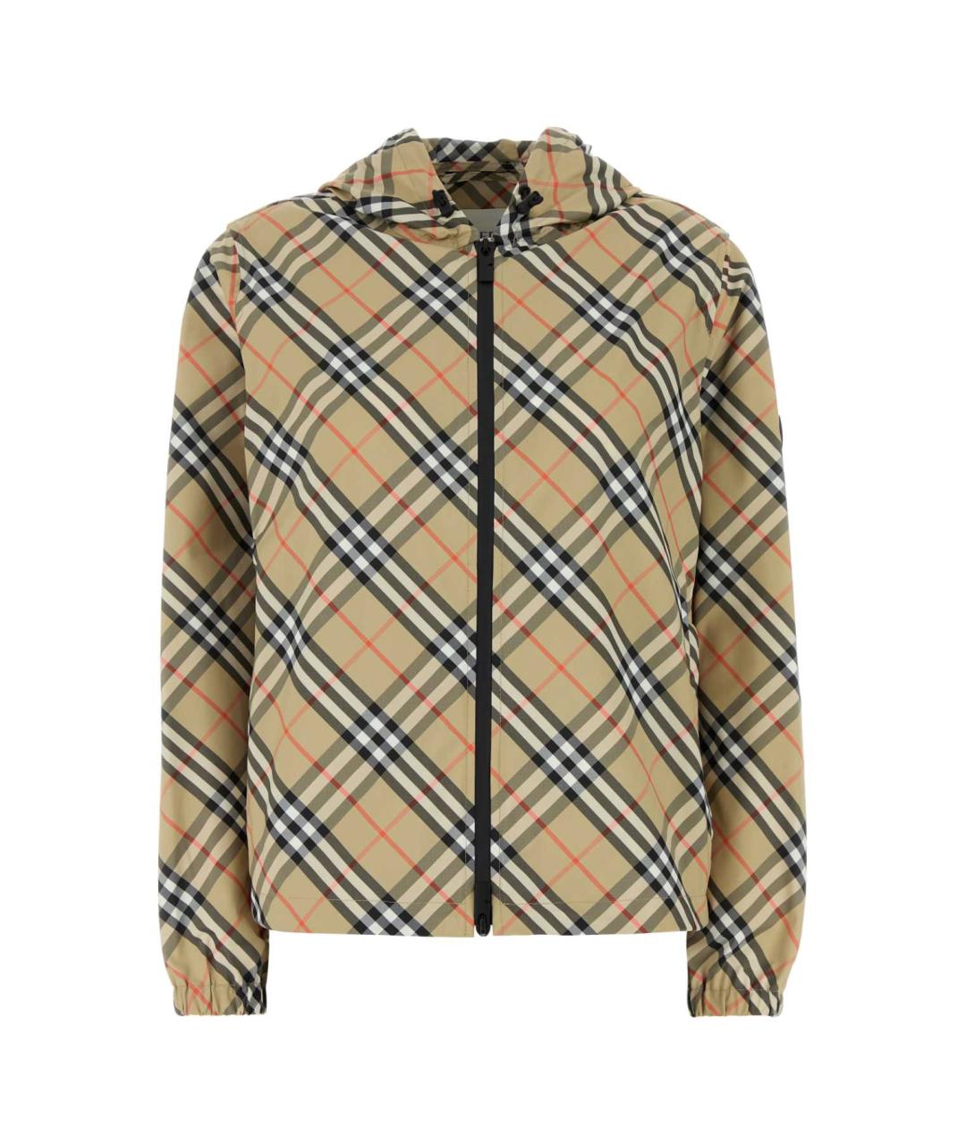 BURBERRY Бежевая полиэстеровая куртка, фото 1