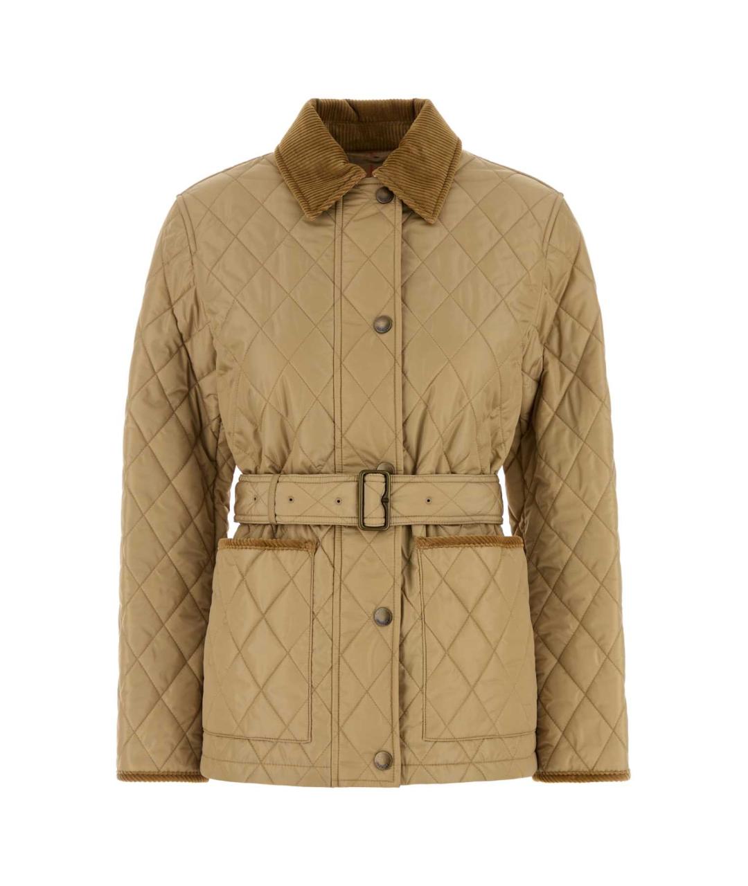 BURBERRY Бежевая полиэстеровая куртка, фото 1