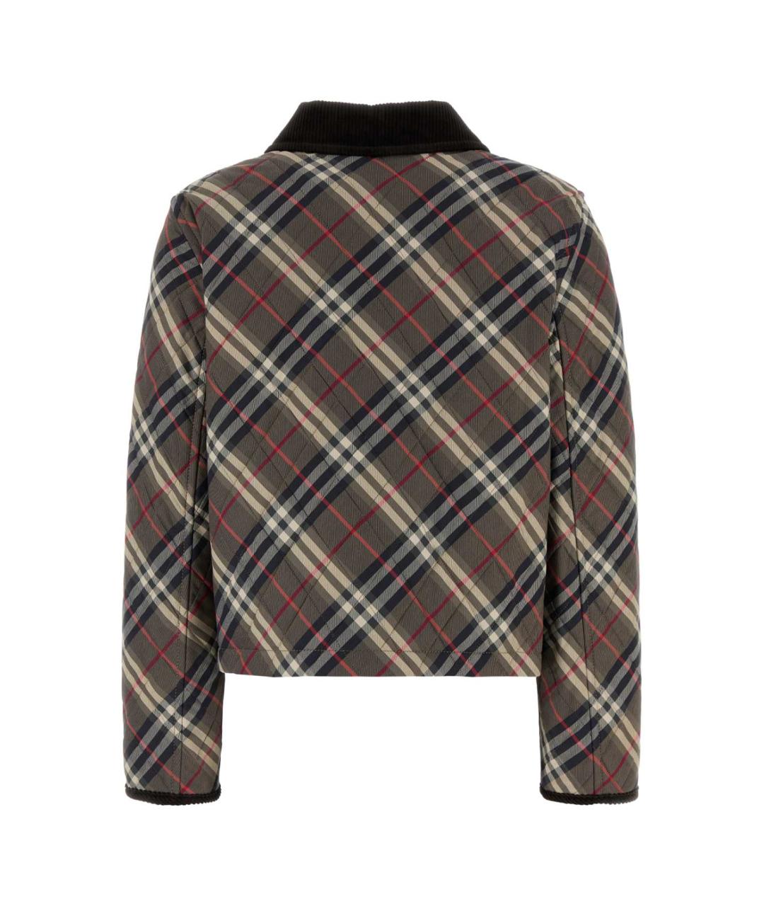 BURBERRY Коричневая полиэстеровая куртка, фото 2
