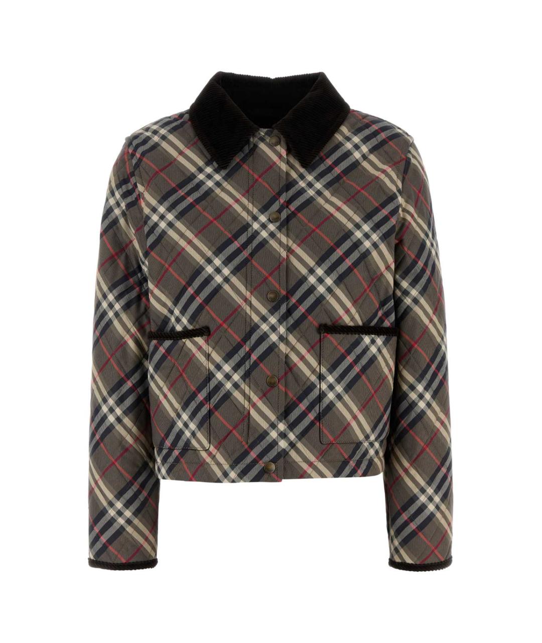 BURBERRY Коричневая полиэстеровая куртка, фото 1