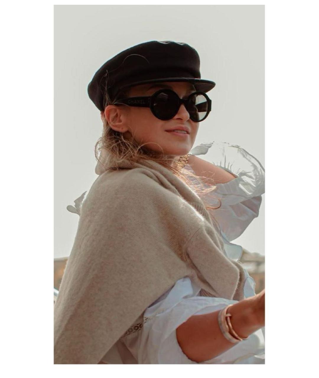 CHANEL Черные солнцезащитные очки, фото 3
