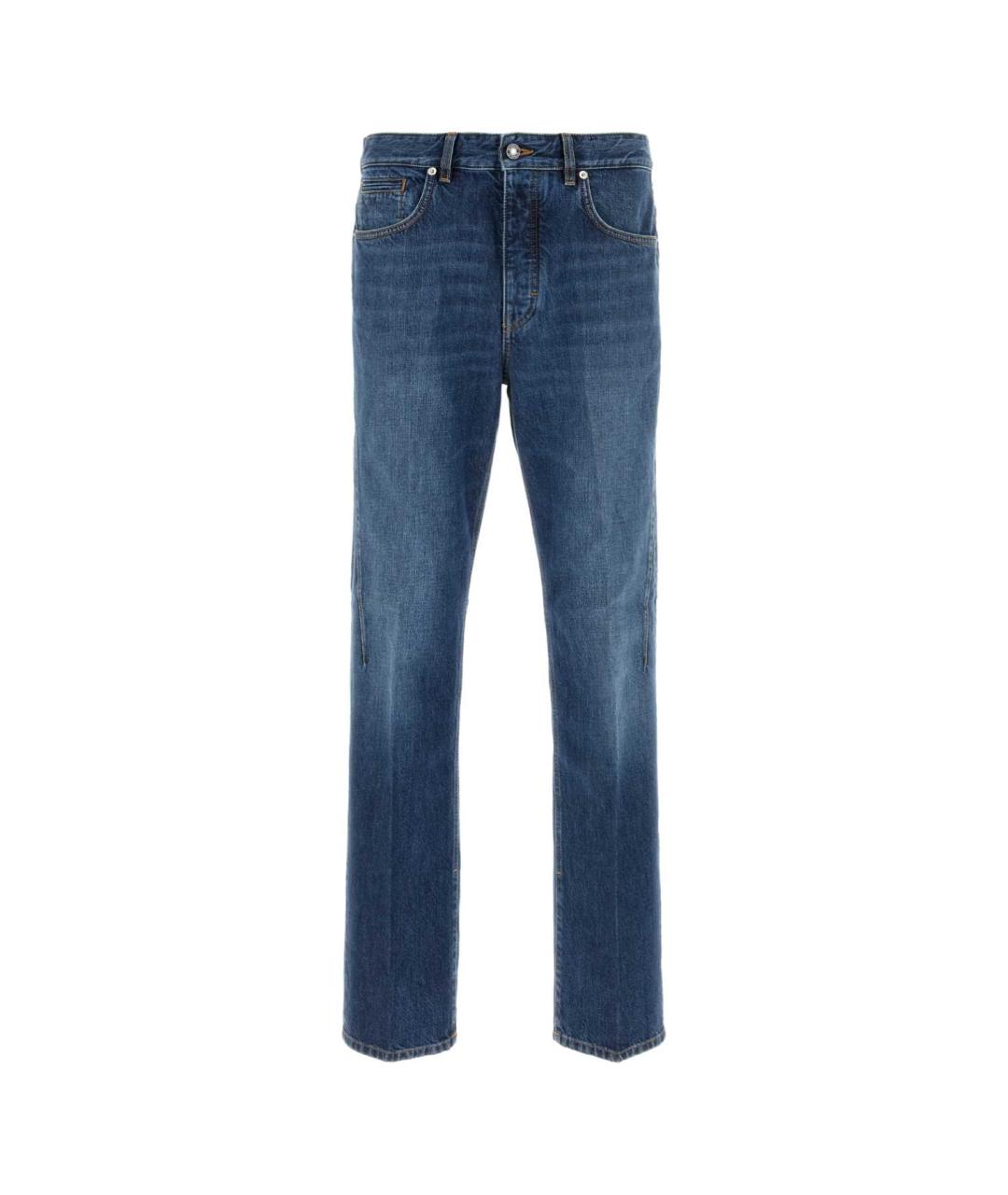 GIVENCHY Синие хлопковые прямые джинсы, фото 1