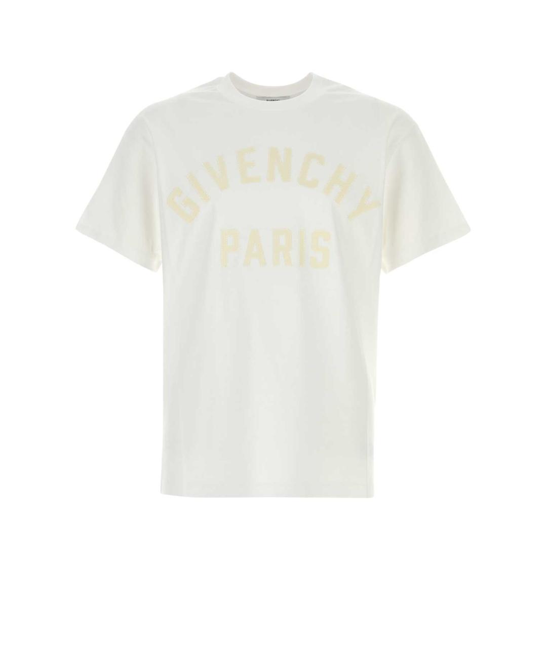 GIVENCHY Белая хлопковая футболка, фото 1