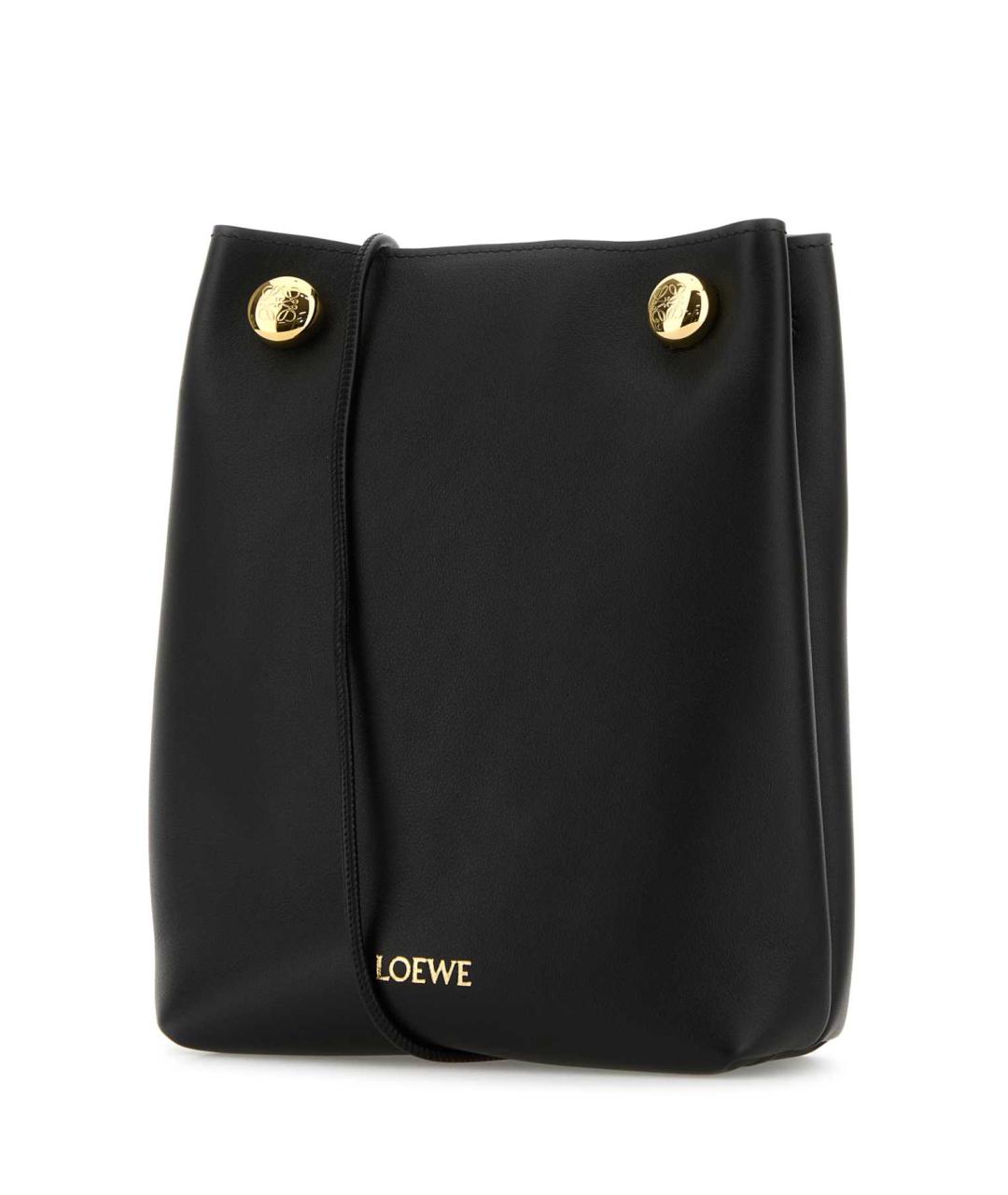 LOEWE Черная кожаная сумка через плечо, фото 2