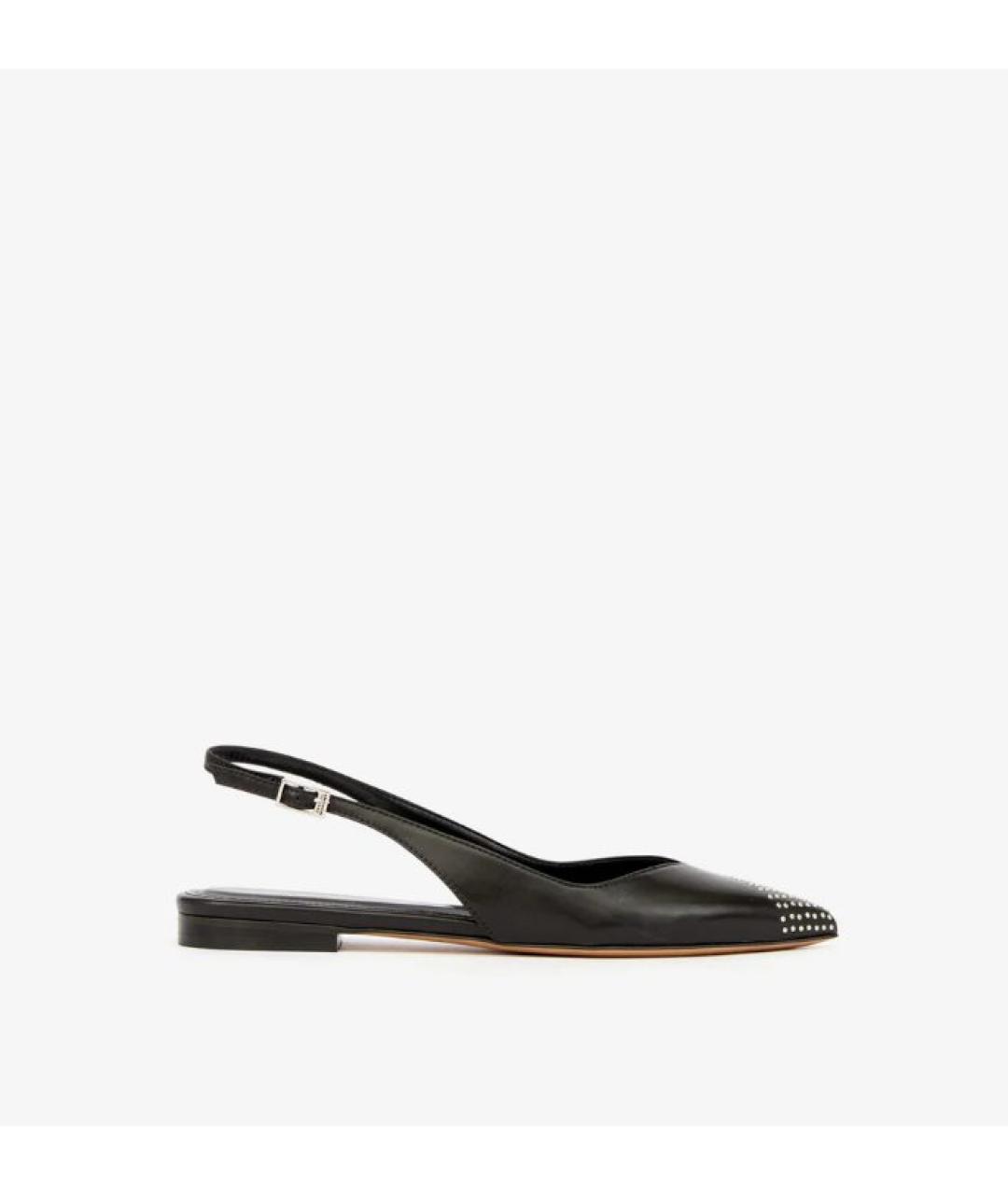 ISABEL MARANT Черные кожаные балетки, фото 10