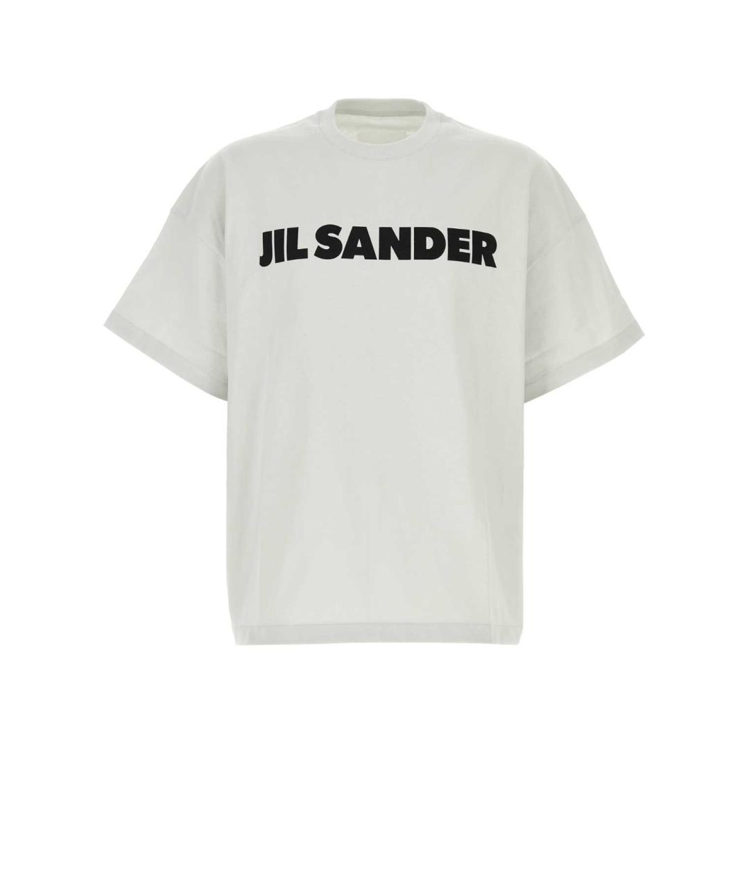 JIL SANDER Серая хлопковая футболка, фото 1
